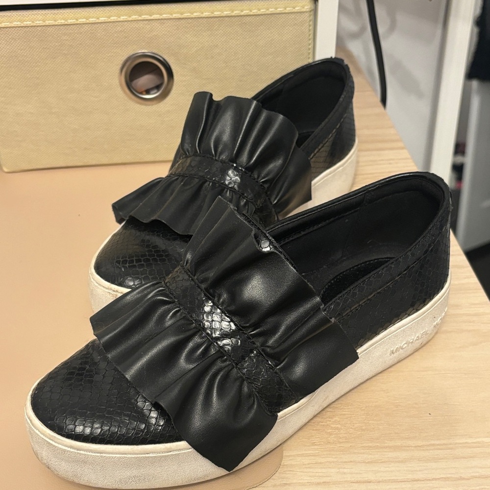 Michael Kors Stylish Black Slip-On Women's Shoes